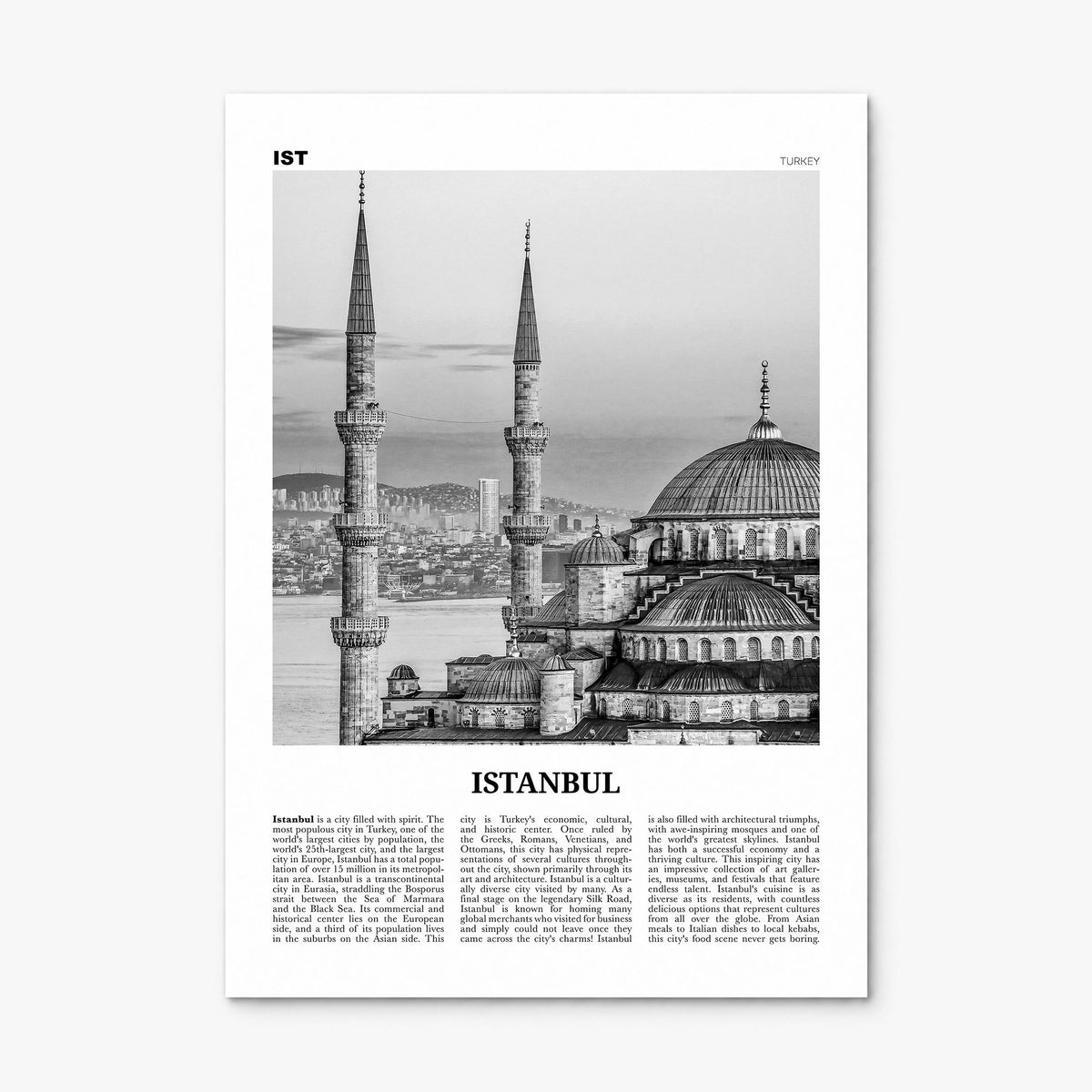Istanbul Newspaper No 1 Poster, print only (unframed)