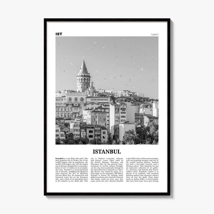 Istanbul Newspaper No 2 Poster, framed poster mockup