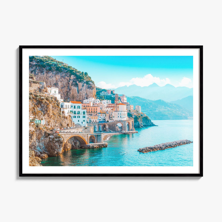 Italy Photo Poster, framed poster mockup, white border