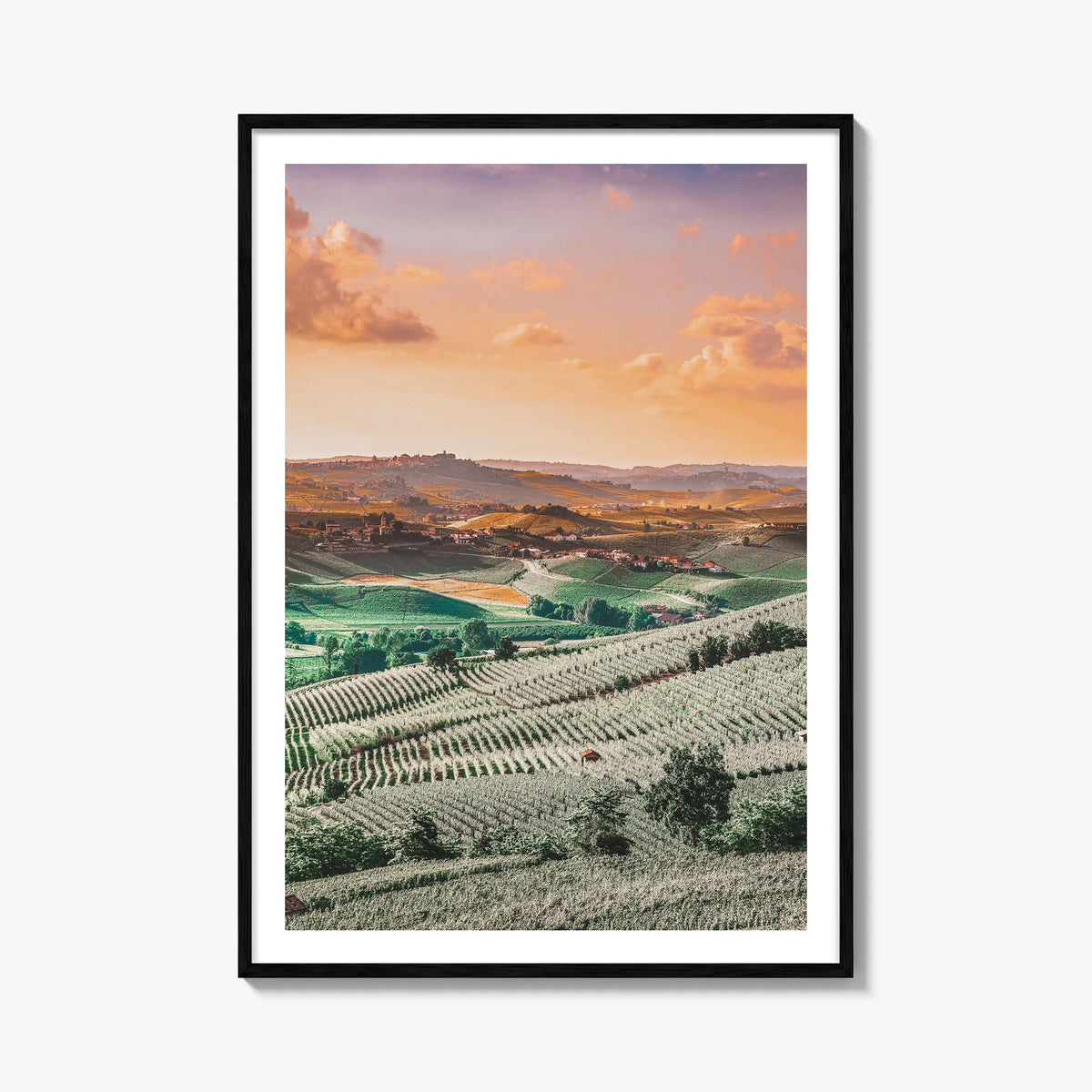 Italy no. 2 colorful photo poster of Europe – vertical wall art, unframed print shown in interior mockup
