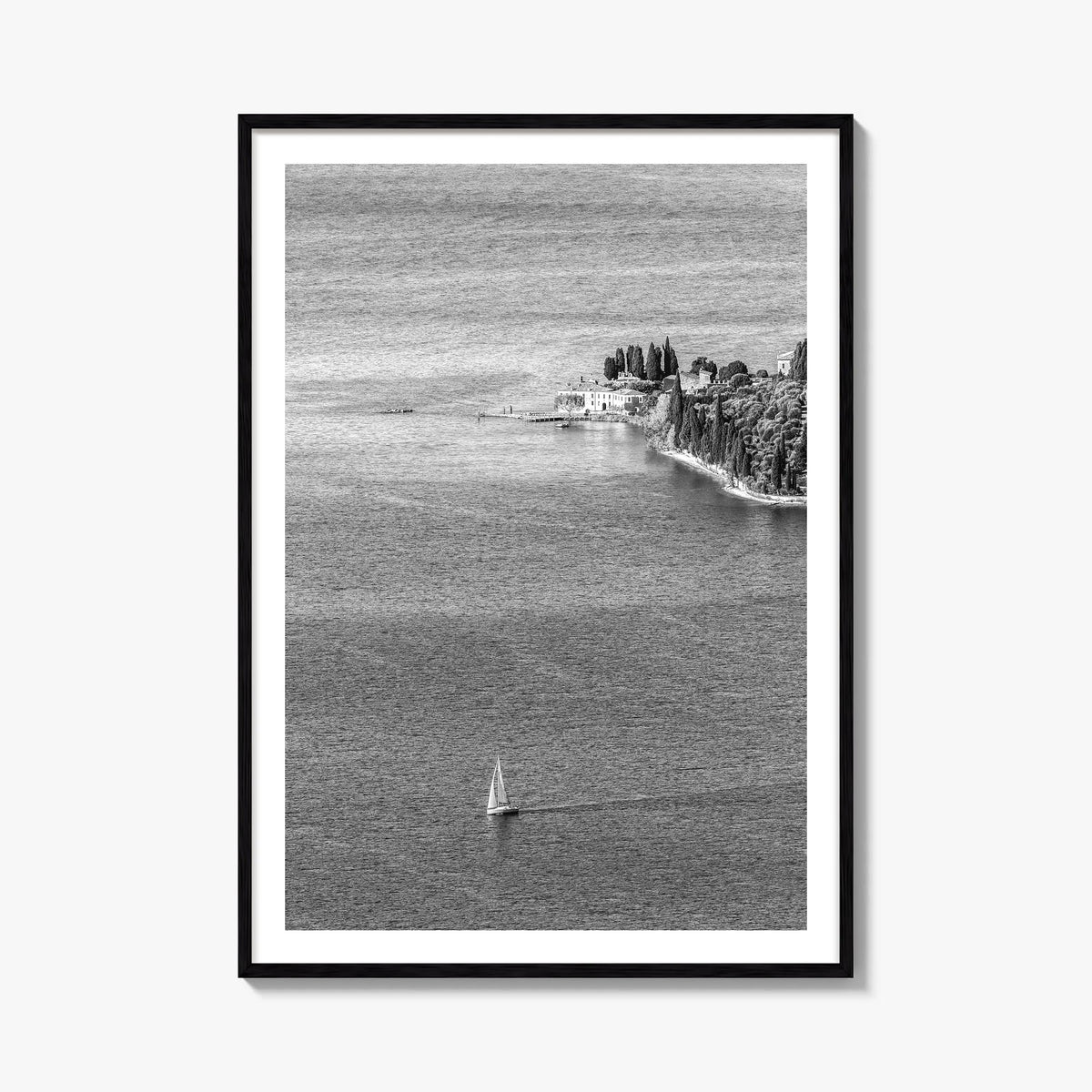 Italy no. 3 black & white photo poster of Europe – vertical wall art, unframed print shown in interior mockup
