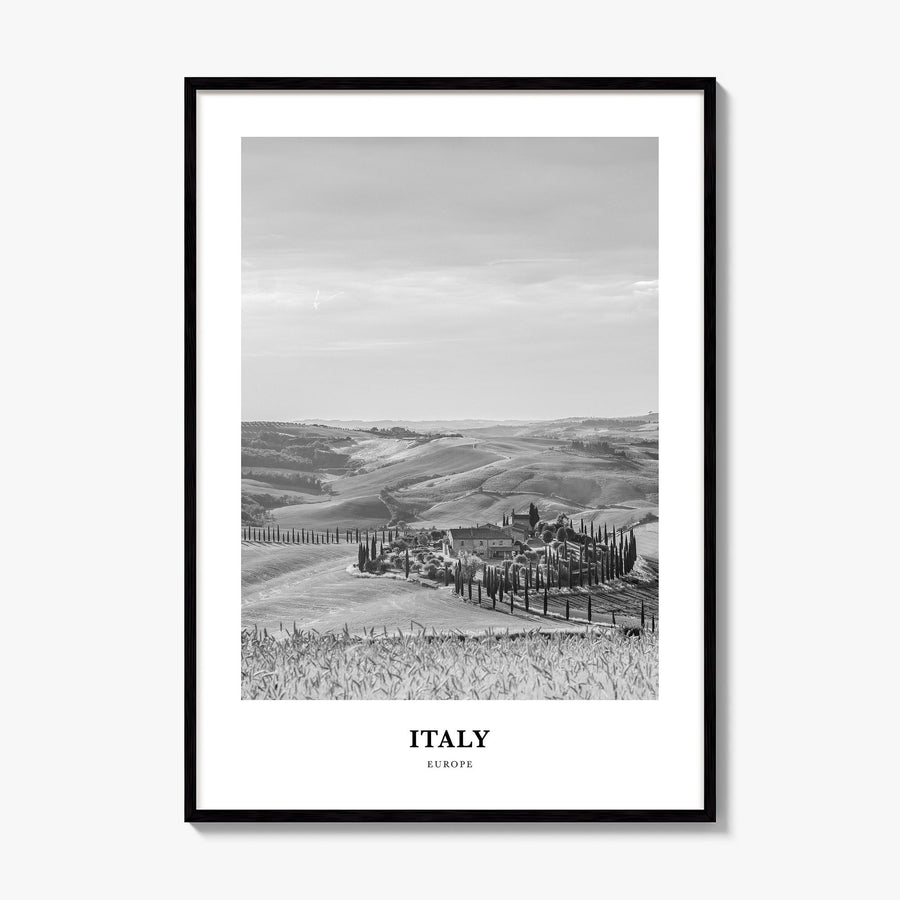 Italy Classic No 3 Poster, framed poster mockup