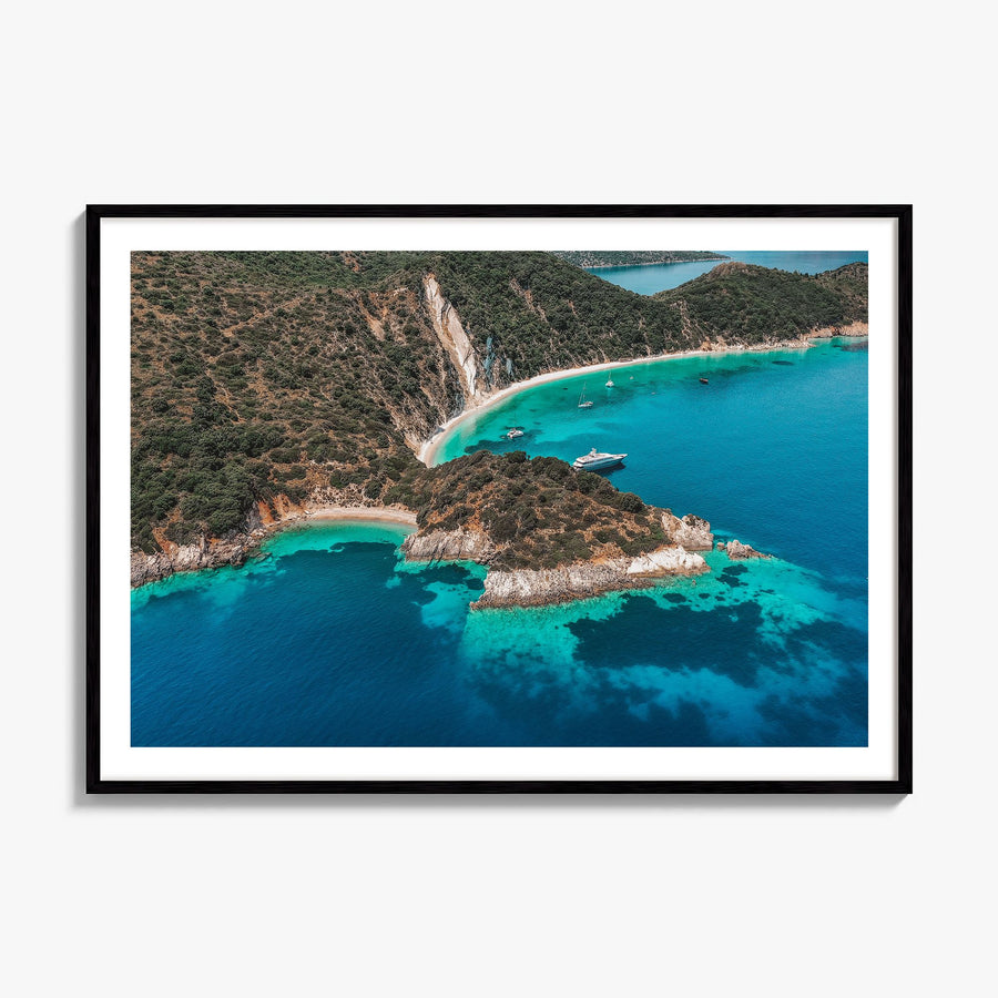 Ithaca Photo Poster, framed poster mockup, white border