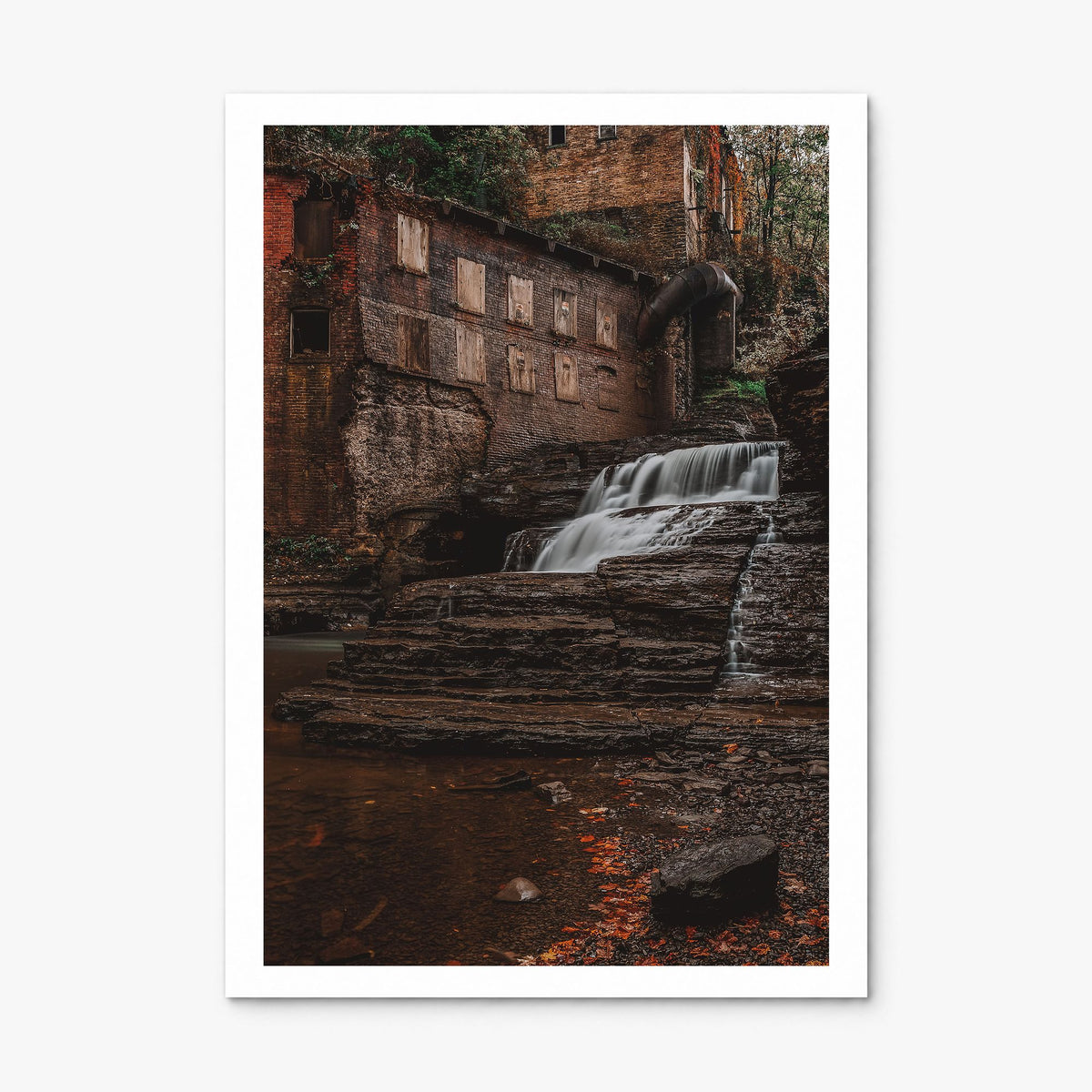 Ithaca Photo No 2 Poster, print only (unframed), white border