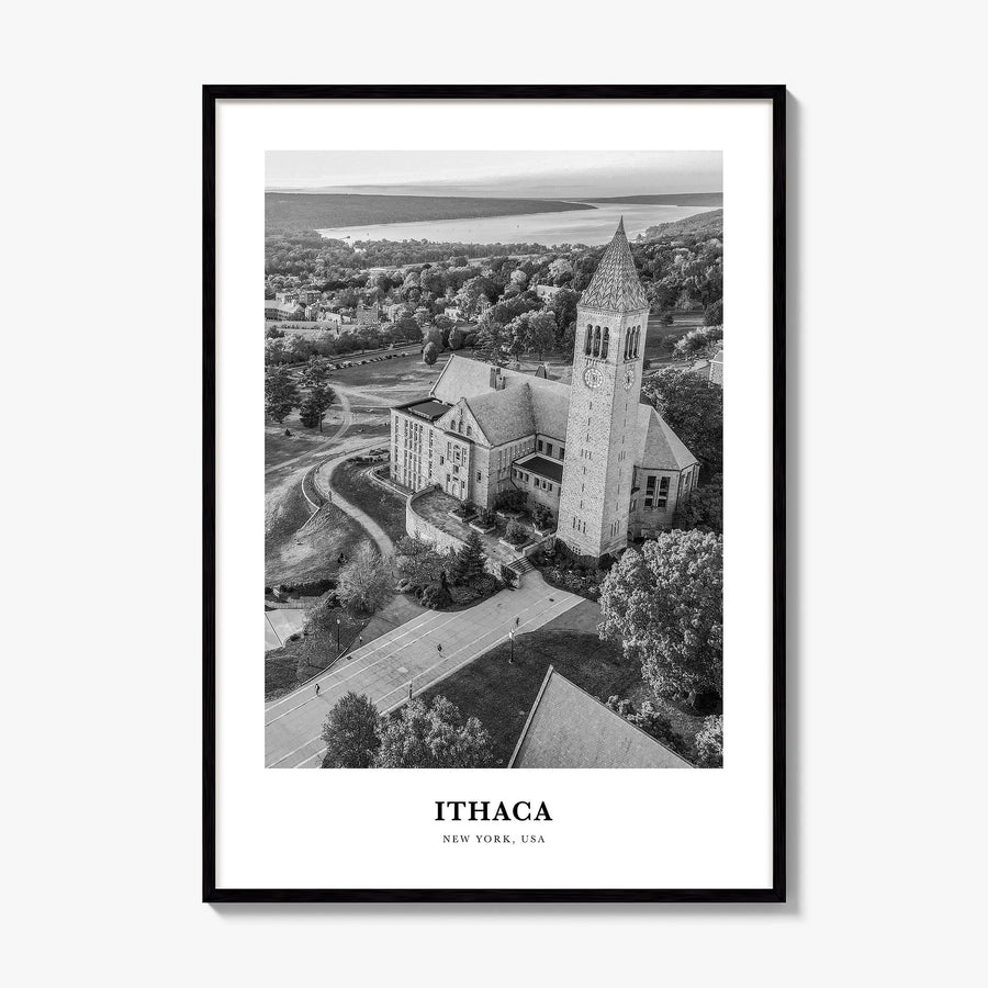 Ithaca Classic Poster, framed poster mockup
