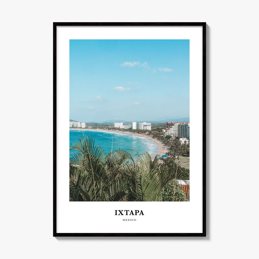 Ixtapa Classic Poster, framed poster mockup