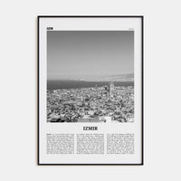 Izmir Poster None / 8x12 in Nbourhood Travel B&W Poster