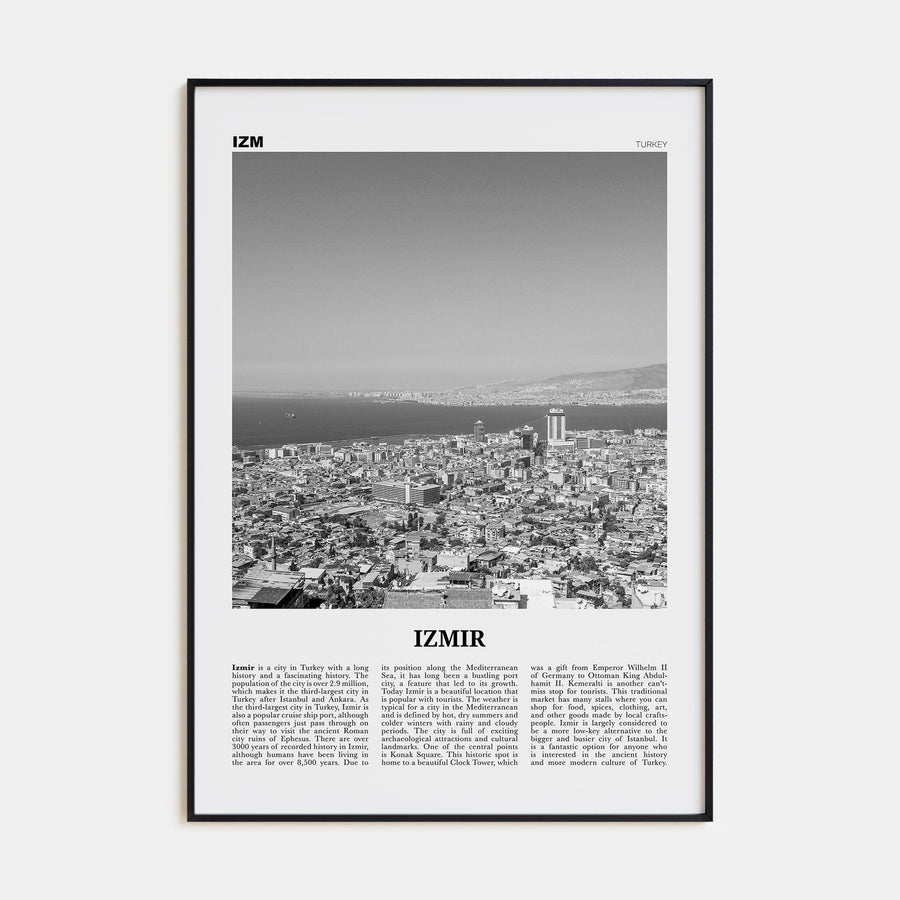 Izmir Poster None / 8x12 in Nbourhood Travel B&W Poster