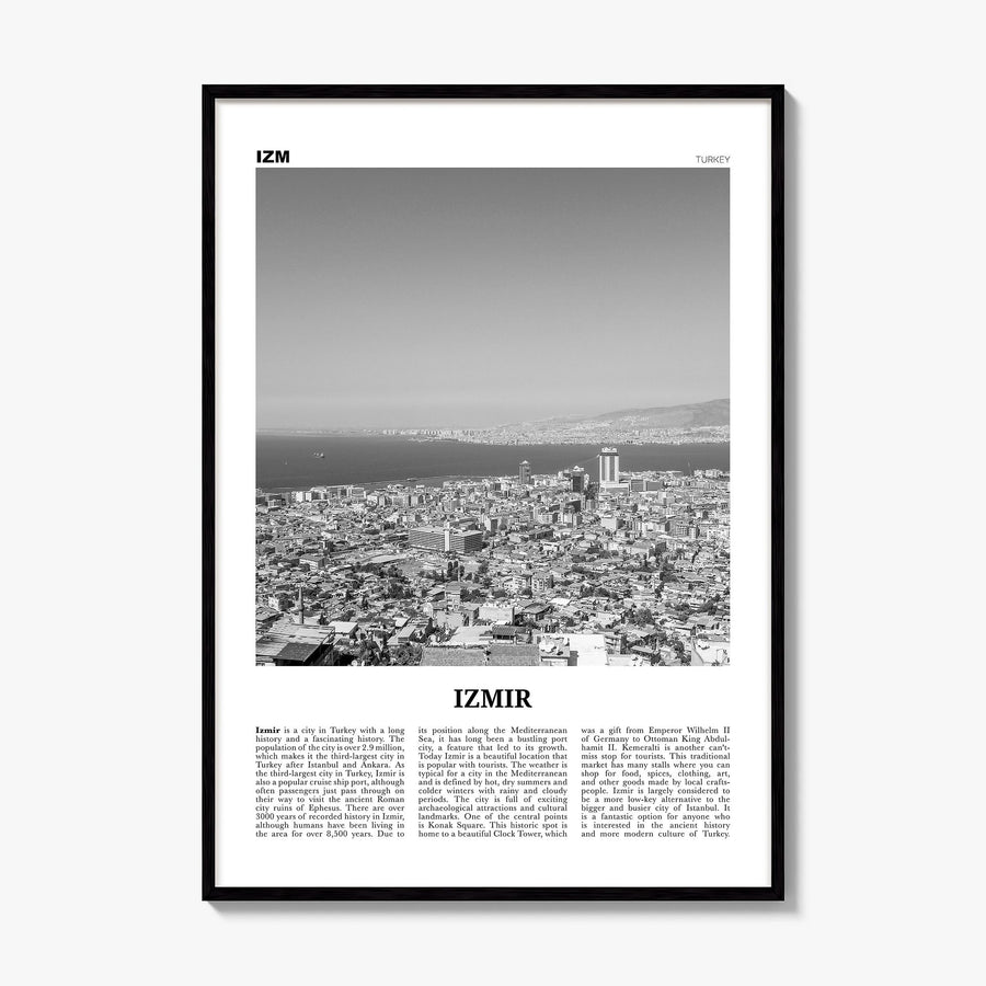 Izmir Newspaper Poster, framed poster mockup