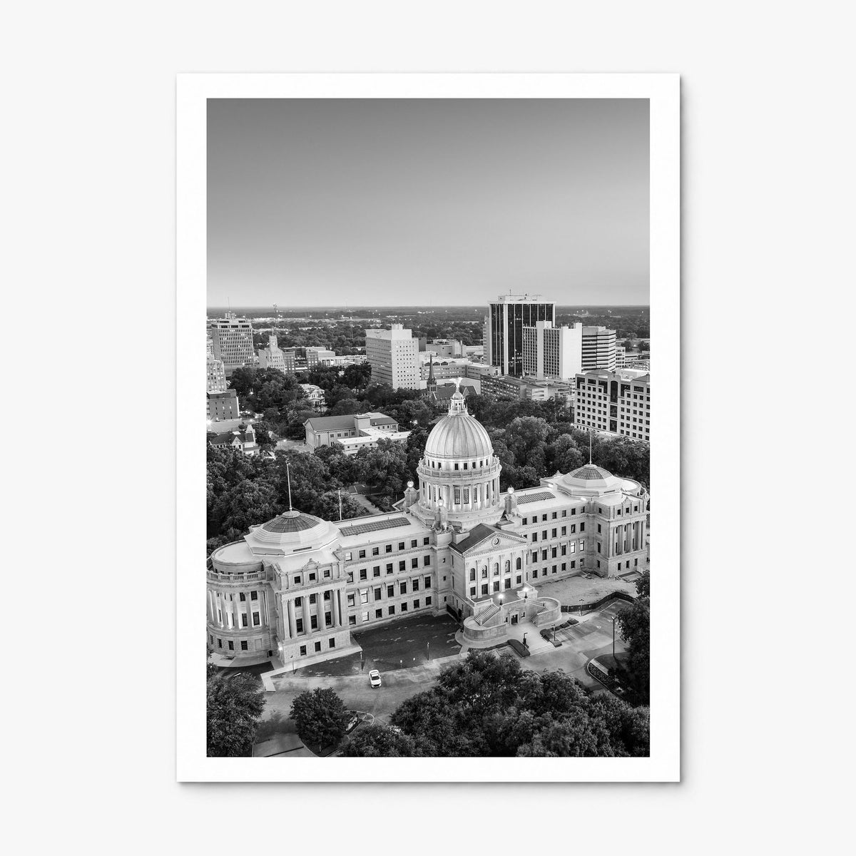 Jackson, Mississippi Photo Poster, print only (unframed), white border