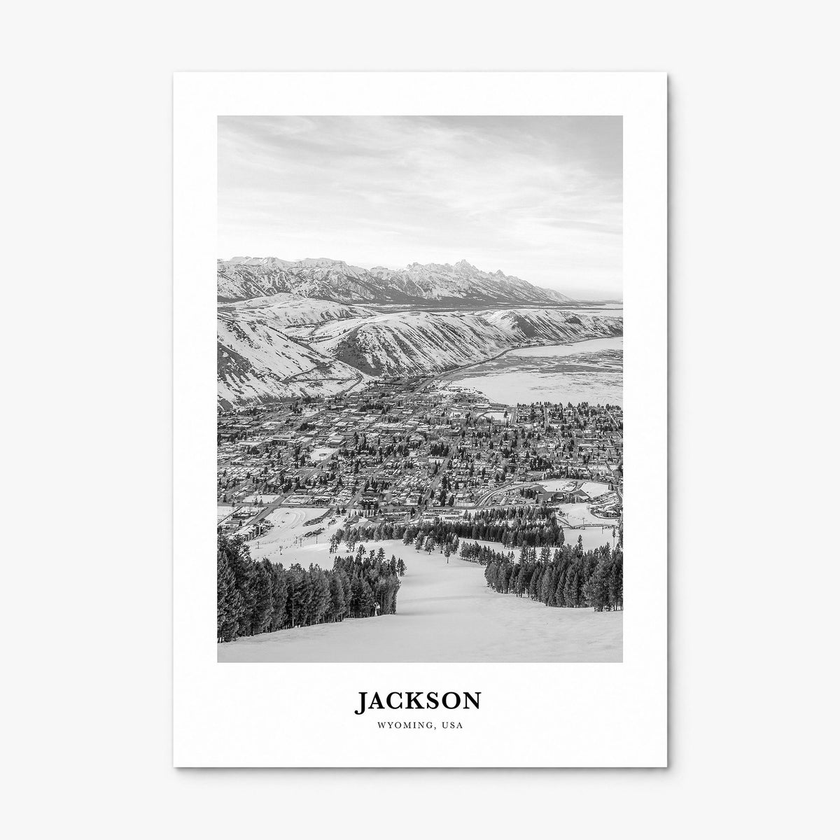 Jackson, Wyoming Classic Poster, print only (unframed)