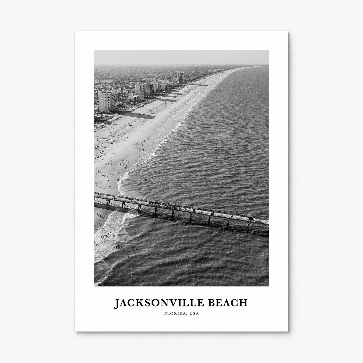 Jacksonville Beach Classic Poster, print only (unframed)
