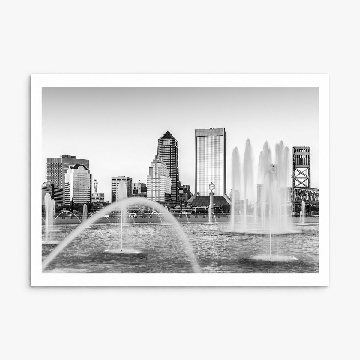 Jacksonville Photo Poster, print only (unframed), white border
