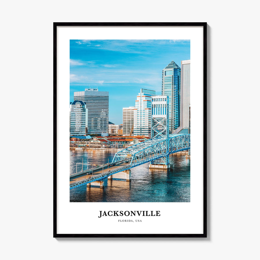 Jacksonville Classic Poster, framed poster mockup