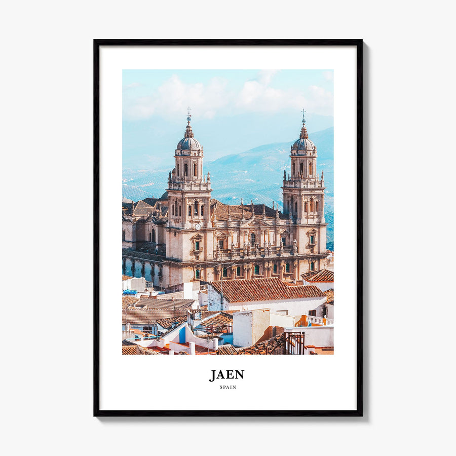 Jaén Classic Poster, framed poster mockup