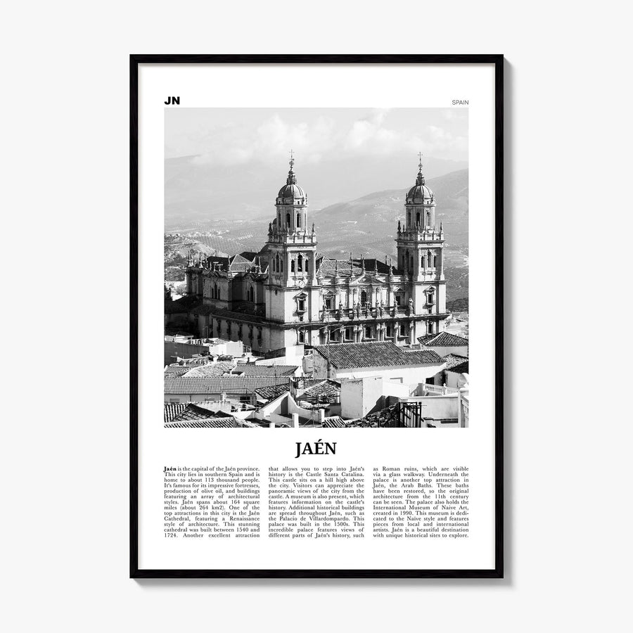 Jaén Newspaper Poster, framed poster mockup