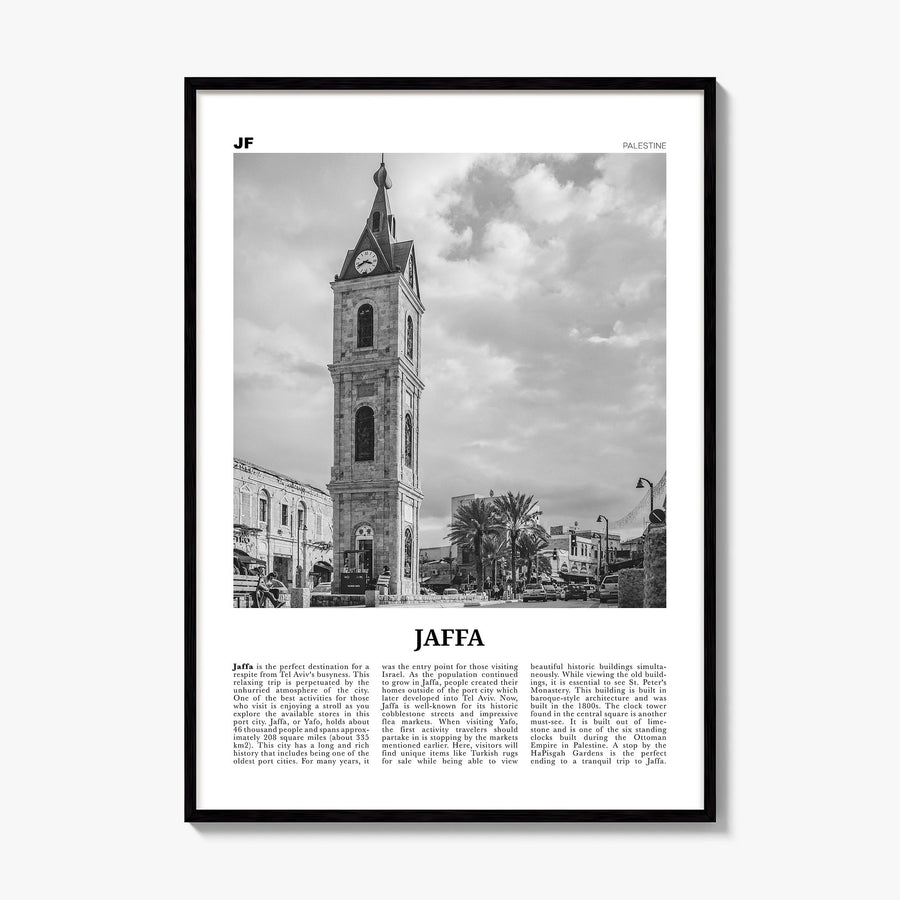 Jaffa Newspaper Poster, framed poster mockup