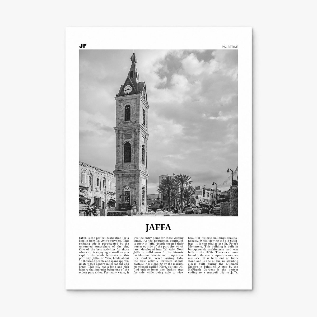 Jaffa Newspaper Poster, print only (unframed)