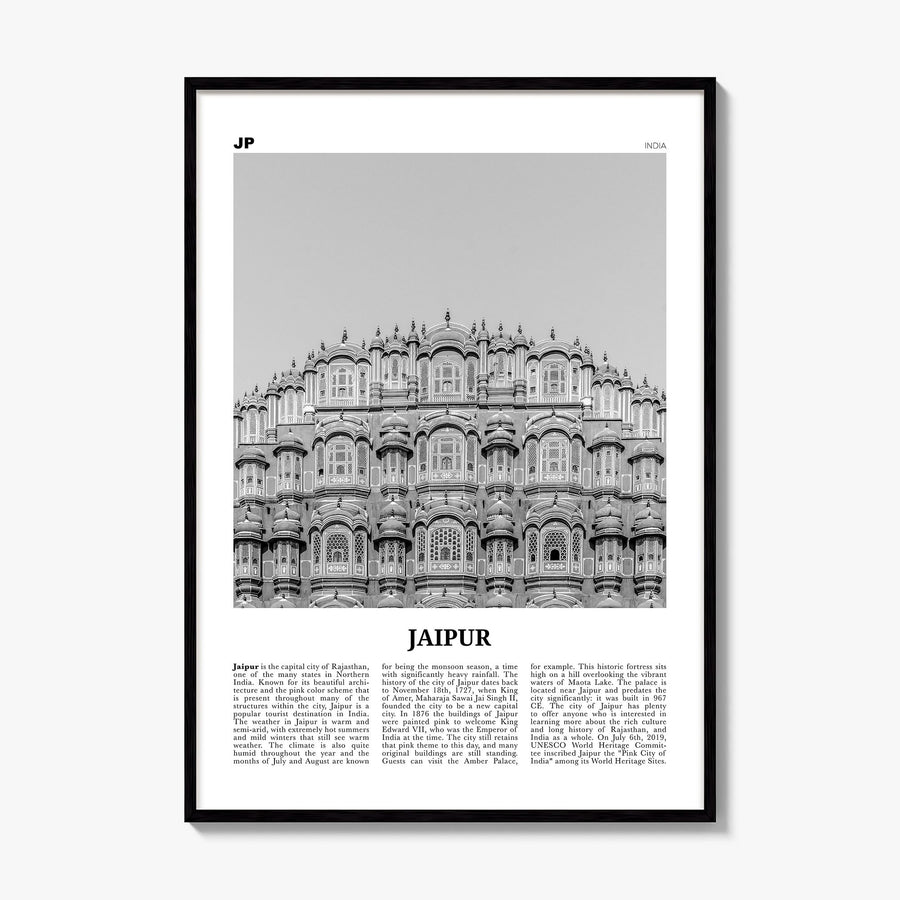 Jaipur Newspaper Poster, framed poster mockup
