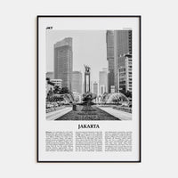 Jakarta No 1 Poster None / 8x12 in Nbourhood Travel B&W Poster