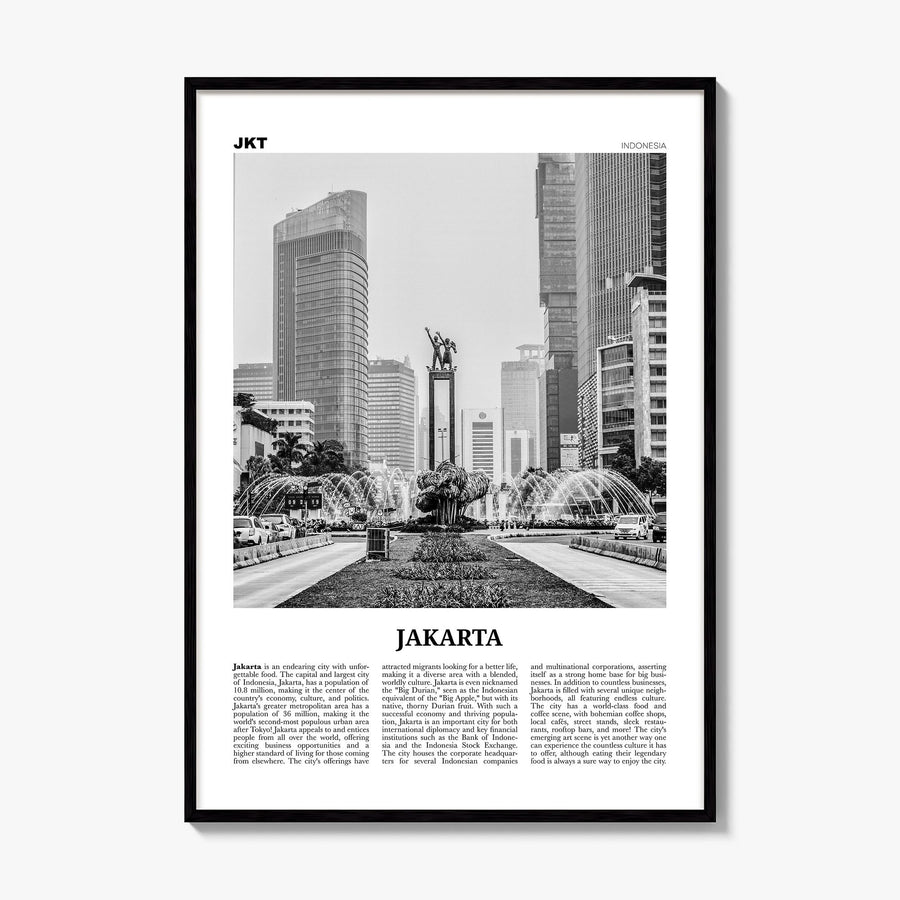 Jakarta Newspaper No 1 Poster, framed poster mockup