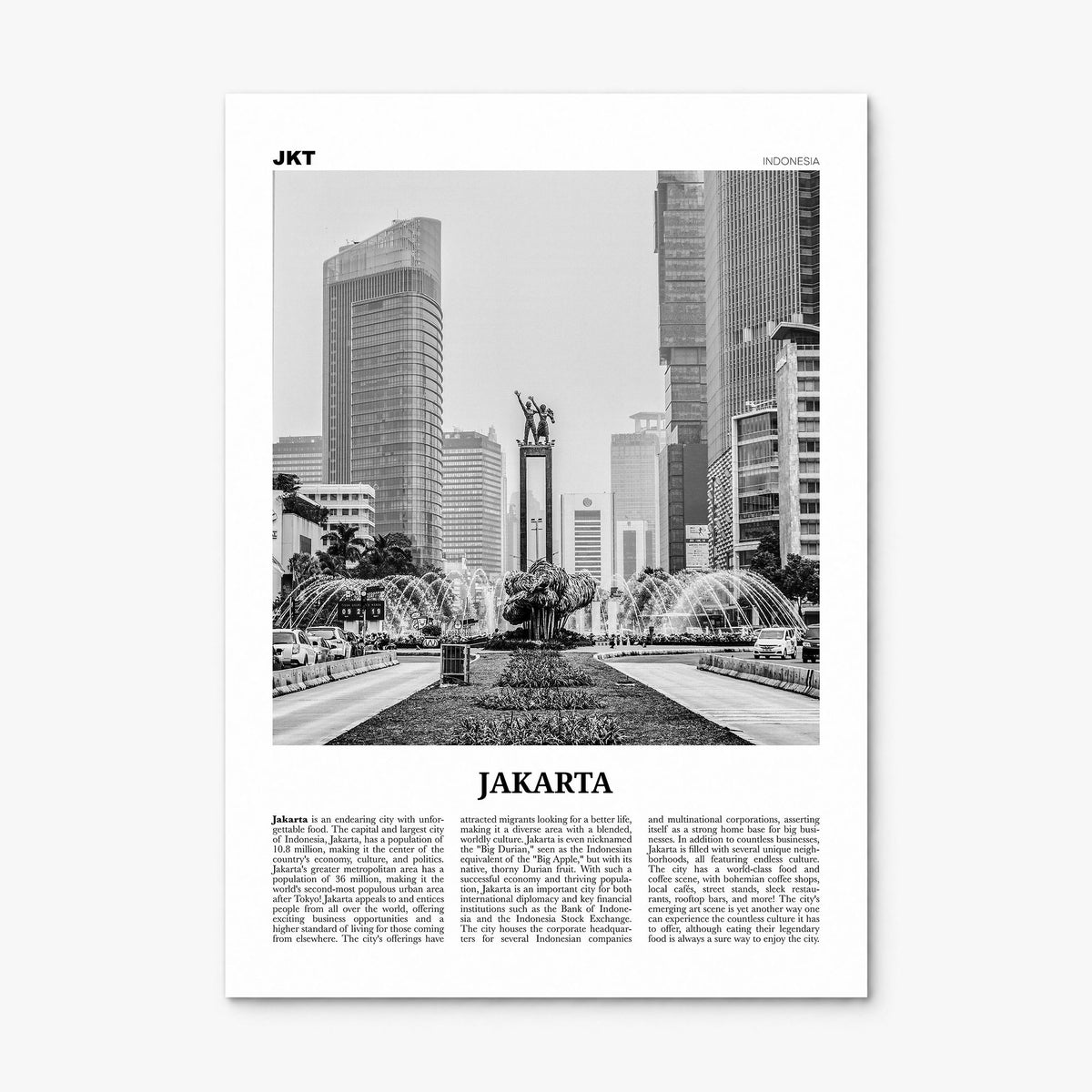 Jakarta Newspaper No 1 Poster, print only (unframed)