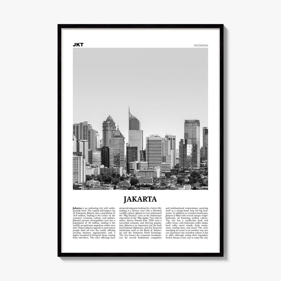 Jakarta Newspaper No 2 Poster, framed poster mockup
