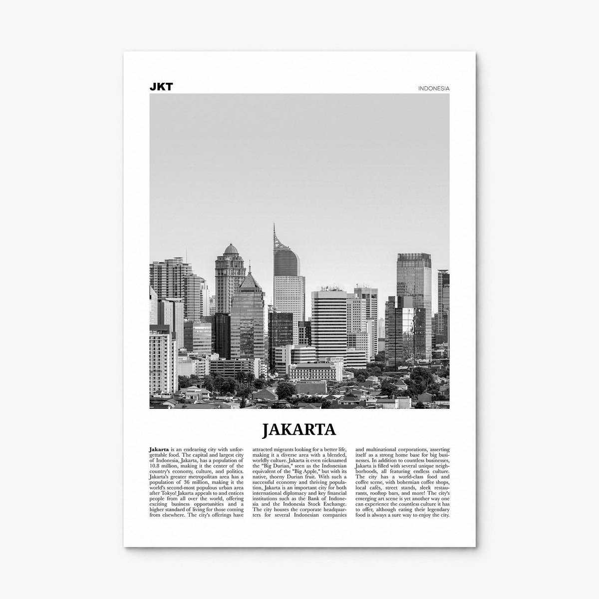 Jakarta Newspaper No 2 Poster, print only (unframed)