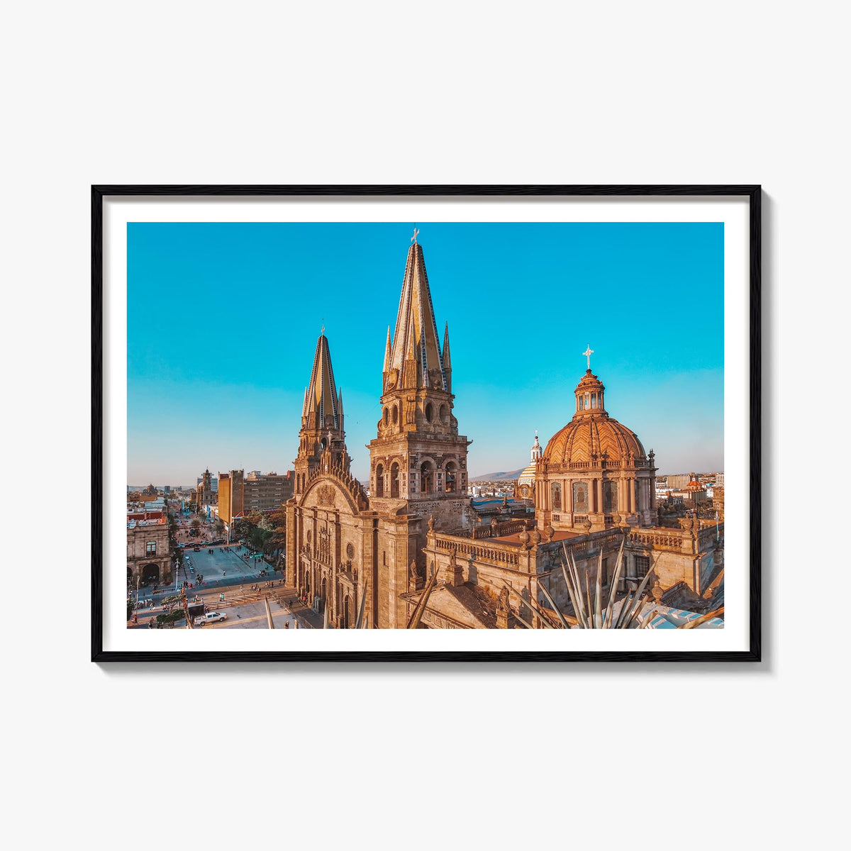Jalisco colorful photo poster of Mexico – horizontal wall art, unframed print shown in interior mockup