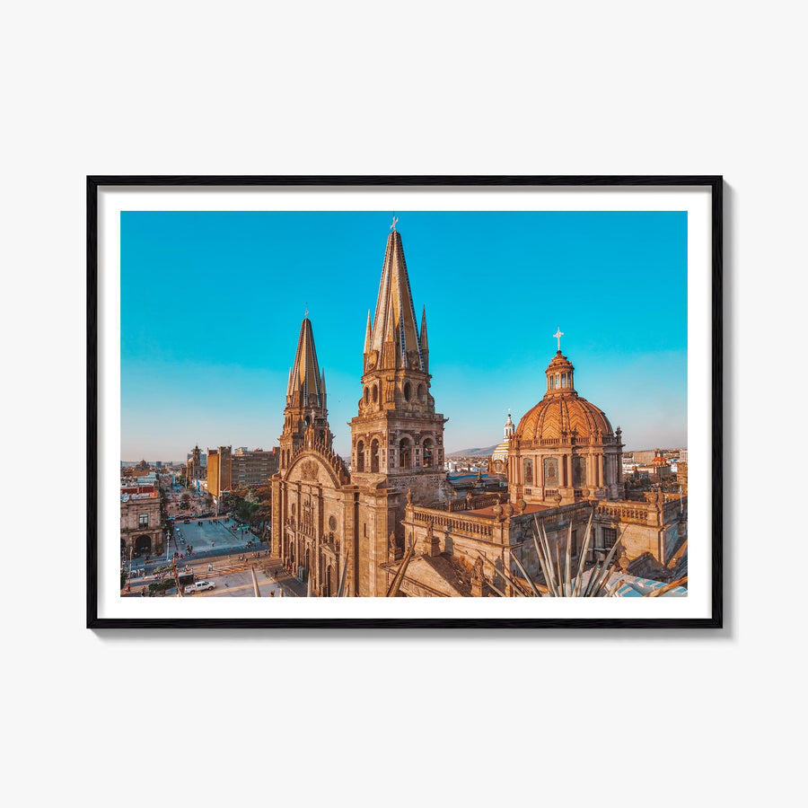 Jalisco colorful photo poster of Mexico – horizontal wall art, unframed print shown in interior mockup
