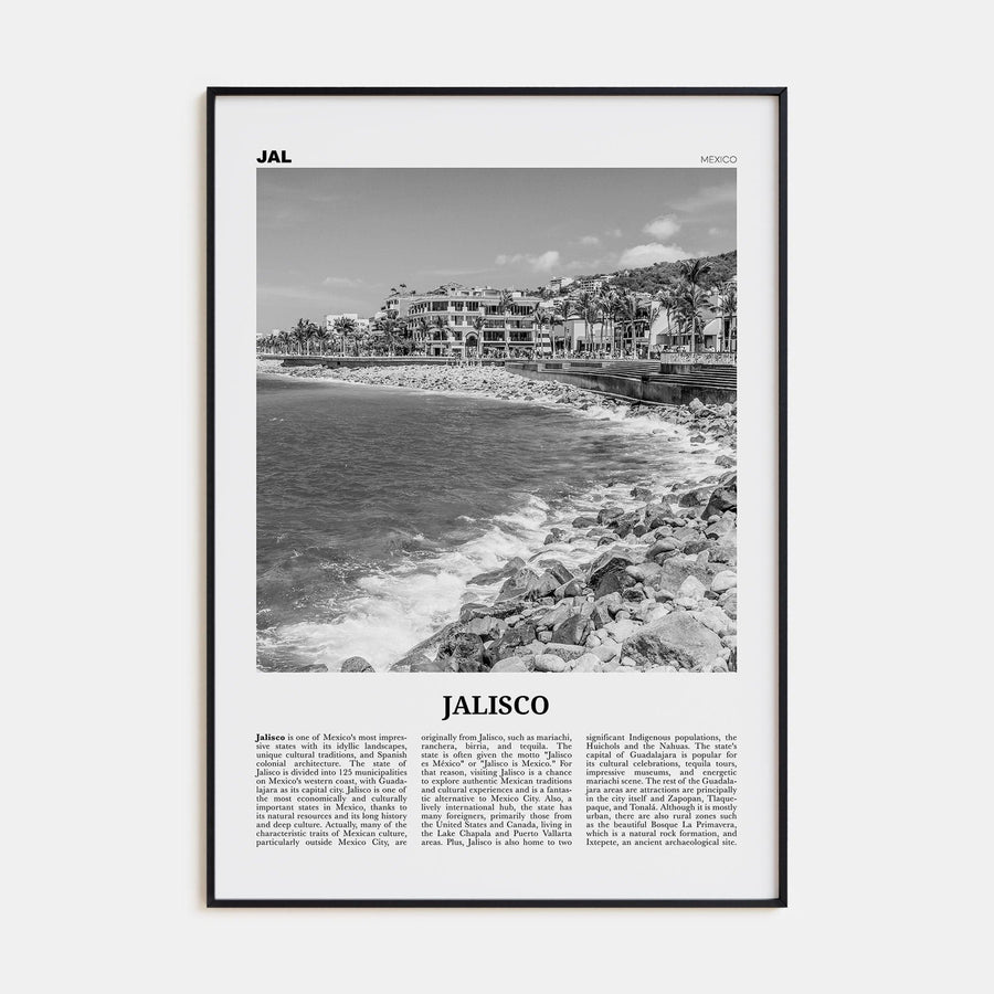 Jalisco No 1 Poster None / 8x12 in Nbourhood Travel B&W Poster