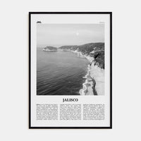 Jalisco No 2 Poster Black Wood / 8x12 in Nbourhood Travel B&W Poster