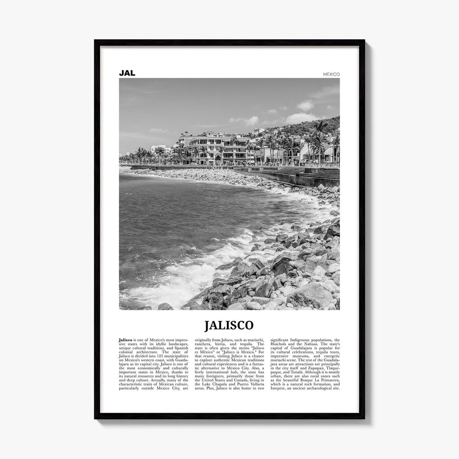 Jalisco Newspaper No 1 Poster, framed poster mockup