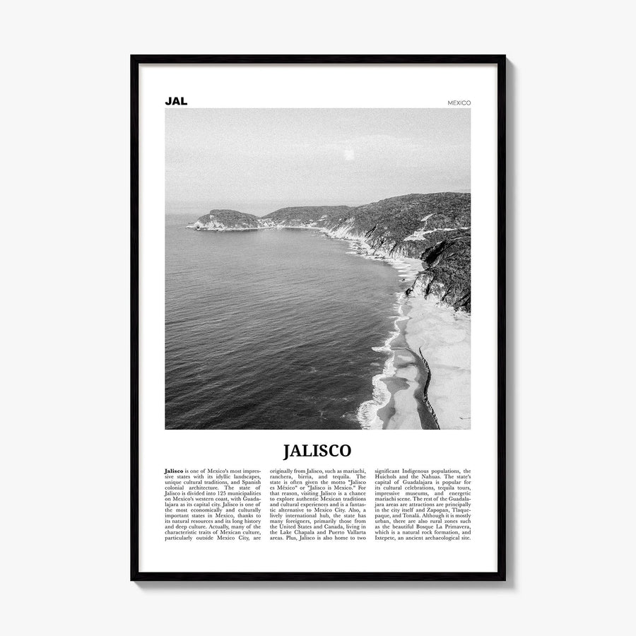Jalisco Newspaper No 2 Poster, framed poster mockup