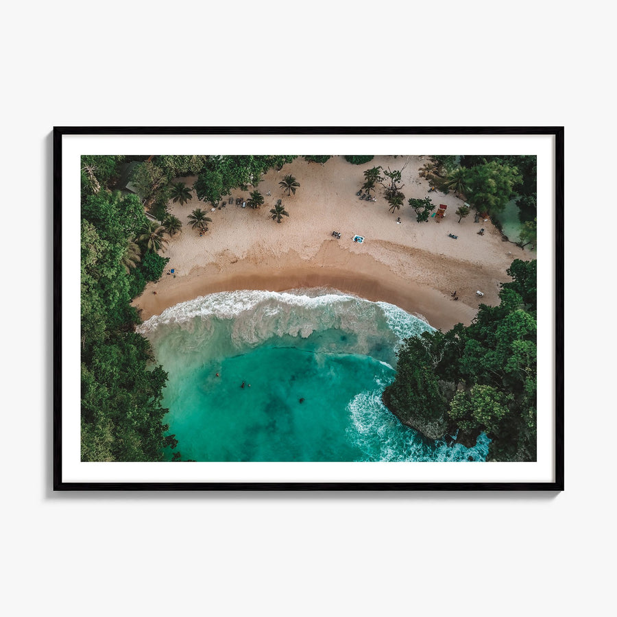 Jamaica Photo Poster, framed poster mockup, white border