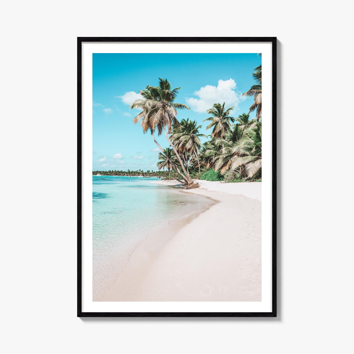 Jamaica no. 3 colorful photo poster of Caribbean – vertical wall art, unframed print shown in interior mockup