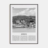 Jamaica No 3 Poster None / 8x12 in Nbourhood Travel B&W Poster