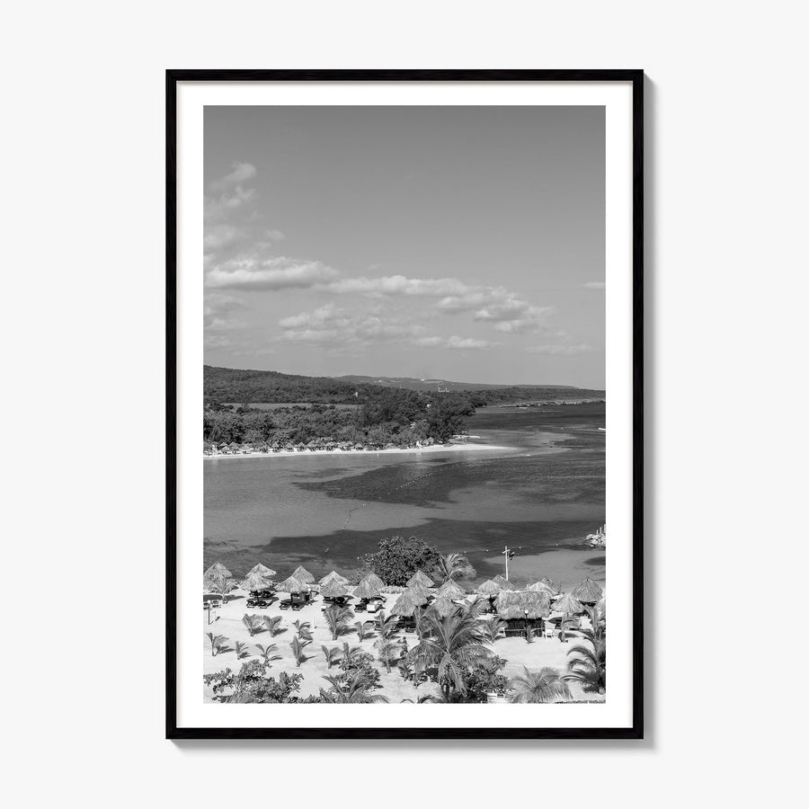Jamaica Photo Poster, framed poster mockup, white border