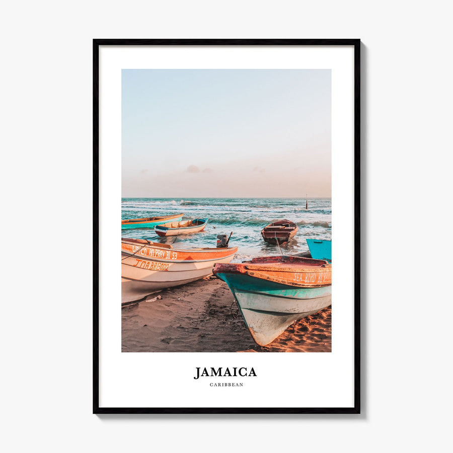 Jamaica Classic No 1 Poster, framed poster mockup