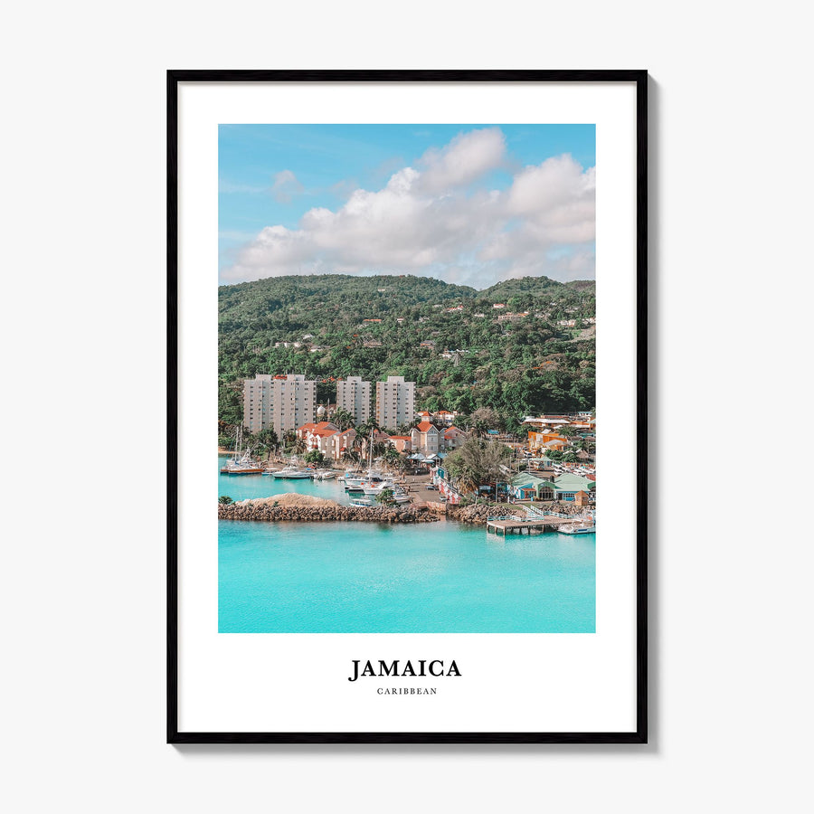 Jamaica Classic No 2 Poster, framed poster mockup