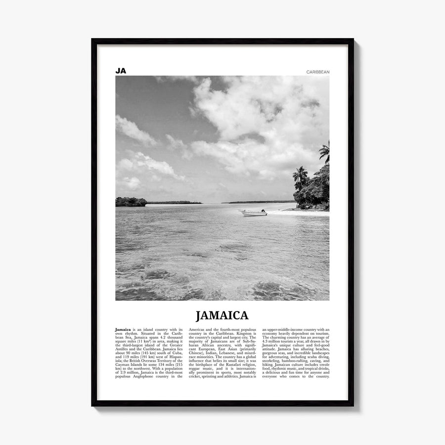 Jamaica Newspaper No 1 Poster, framed poster mockup