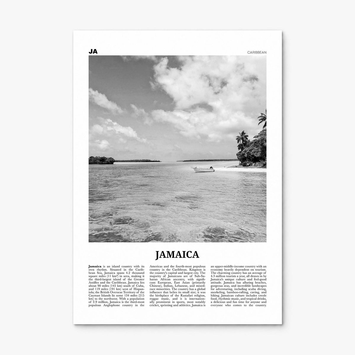 Jamaica Newspaper No 1 Poster, print only (unframed)