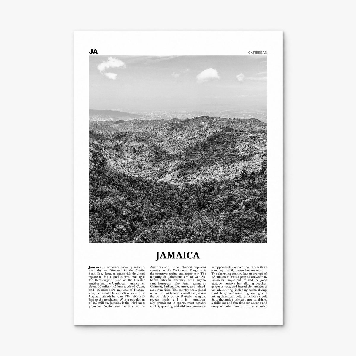 Jamaica Newspaper No 2 Poster, print only (unframed)
