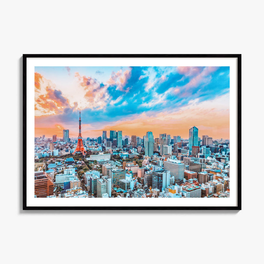 Japan Photo Poster, framed poster mockup, white border