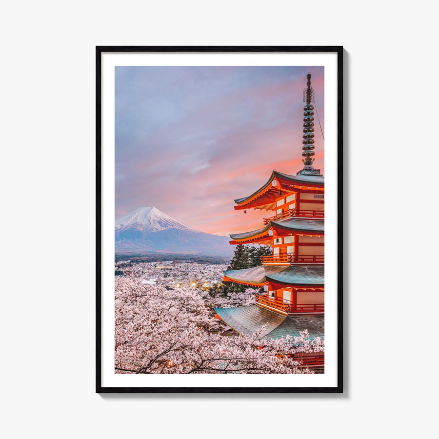Japan no. 1 colorful photo poster of Asia – vertical wall art, unframed print shown in interior mockup