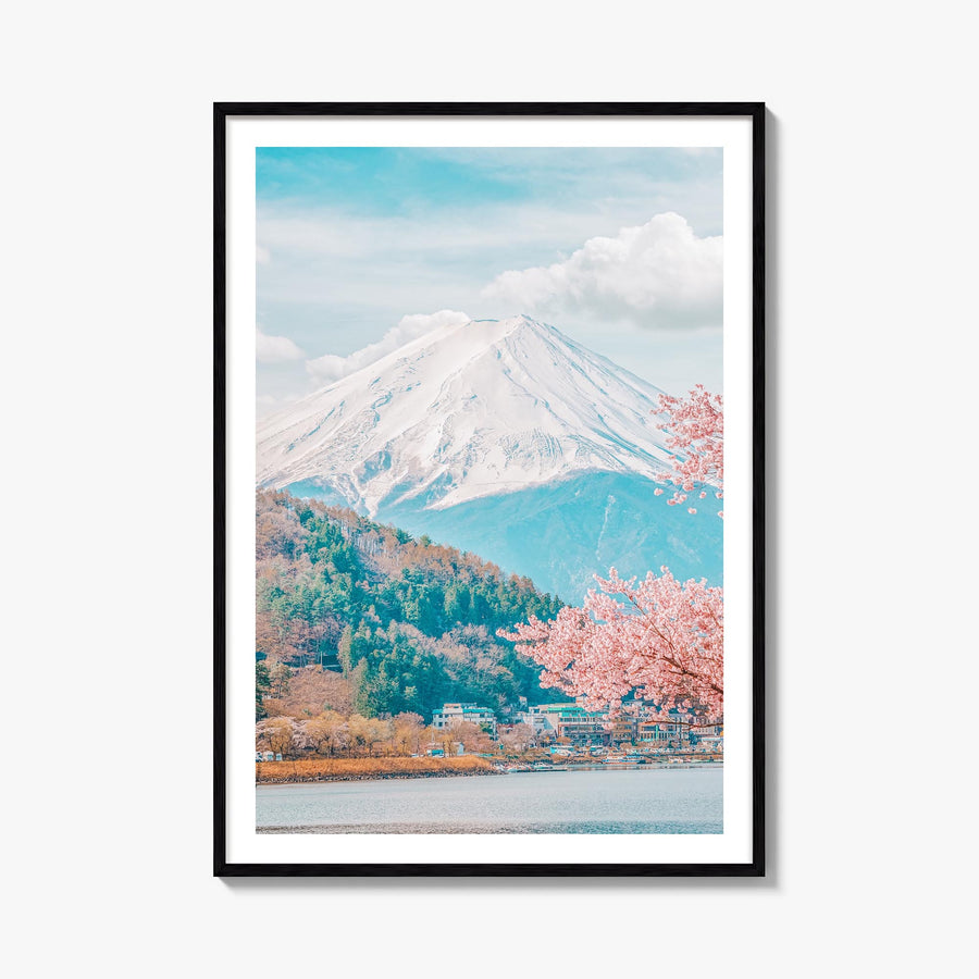 Japan no. 2 colorful photo poster of Asia – vertical wall art, unframed print shown in interior mockup