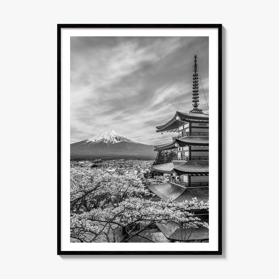 Japan Photo Poster, framed poster mockup, white border