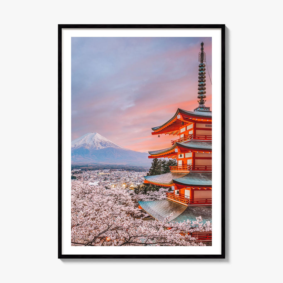 Japan Photo No 1 Poster, framed poster mockup, white border