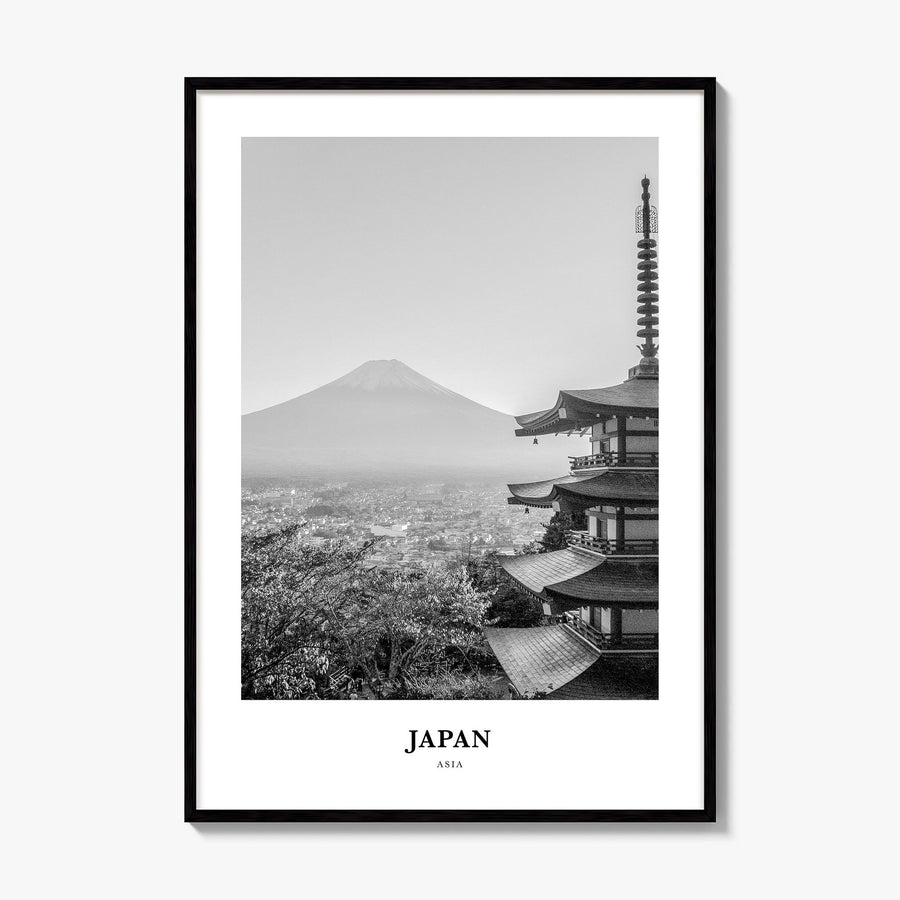 Japan Classic No 2 Poster, framed poster mockup
