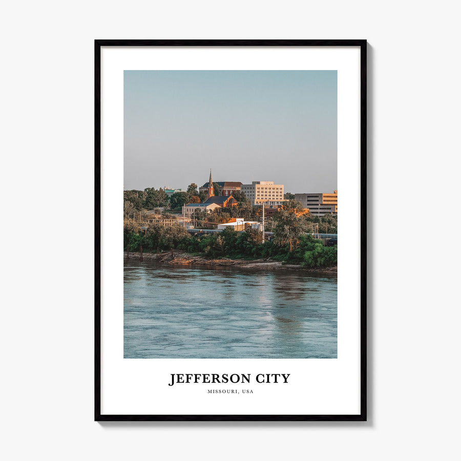 Jefferson City Classic No 1 Poster, framed poster mockup